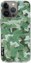 Casetastic Apple iPhone 13 Pro Hoesje - Softcover Hoesje met Design - Army Camouflage Print