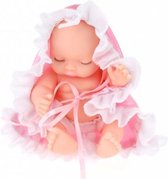 babypop Cute in bal 10 cm meisjes roze 3-delig