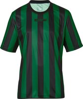 Masita | Sportshirt Dames & Heren Korte Mouw - Barça - Licht Elastisch Polyester Ademend Vochtregulerend - BLACK/GREEN - 128