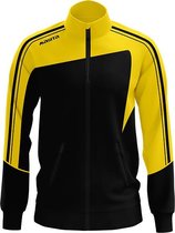 Masita | Zip-Sweater Forza - korte ritssluiting en duimgaten - BLACK/YELLOW - M