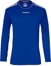 Masita | Sportshirt Sevilla Lange Mouw - Ademend - Vochtregulerend - Licht - Stevig - Royal Blauw-Wit - 164