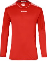Masita | Sportshirt Sevilla Lange Mouw - Ademend - Vochtregulerend - Licht - Stevig - RED/WHITE - 152
