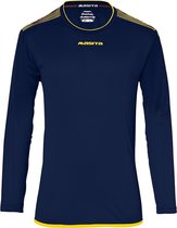 Masita | Sportshirt Sevilla Lange Mouw - Ademend - Vochtregulerend - Licht - Stevig - NAVY/YELLOW - S