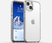 ShieldCase telefoonhoesje geschikt voor Apple iPhone 13 siliconen hoesje mat - transparant - Siliconen backcover case - Shockproof hoesje