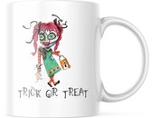 Halloween Mok: Trick or Treat - Ragdoll | Halloween Decoratie | Grappige Cadeaus | Koffiemok | Koffiebeker | Theemok | Theebeker