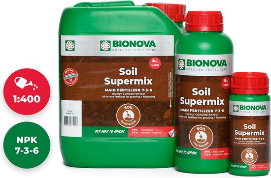 Engrais Hydroponique Hydro Supermix Bio Nova 5L - NPK 7-4-5, Mono-composant, Avec Oligo-éléments Chélatés - 3