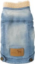FUZZYARD Rebel Denim Jas - 35-38,5 cm - Voor hond