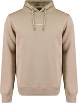 Purewhite -  Heren Regular Fit  Essential Hoodie  - Bruin - Maat XL