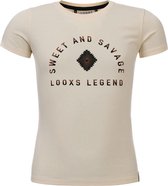Looxs Revolution 2131-5421-003 Meisjes Shirt - Maat 116 - ecru van Katoen