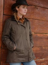 Dames waxjas Malanda Jacket; Brown; XSmall