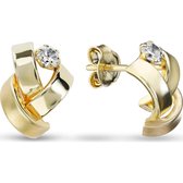Favs dames  14 karaat goud 2 Zirconia One Size 87132196