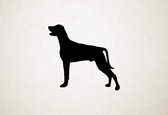 Labmaraner - Silhouette hond - S - 45x48cm - Zwart - wanddecoratie
