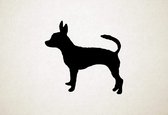 Chipin - Silhouette hond - L - 75x79cm - Zwart - wanddecoratie