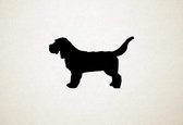 Basset Fauve De Bretagne - Silhouette hond - XS - 17x28cm - Zwart - wanddecoratie