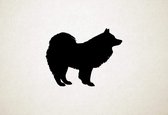 Samojeed - Silhouette hond - S - 42x54cm - Zwart - wanddecoratie