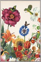 JUNIQE - Poster met kunststof lijst Garden Spring Flowers -40x60