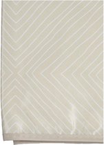 Tafelzeil/tafelkleed beige met grafisch motief 140 x 240 cm - Tafelzeil - Tuintafelkleed