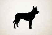Silhouette hond - Dutch Shepherd Dog - Nederlandse herdershond - M - 60x67cm - Zwart - wanddecoratie