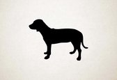 Silhouette hond - Deutsche Bracke - L - 75x107cm - Zwart - wanddecoratie