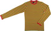Apollo Verkleedshirt Stripes Heren Katoen Rood/geel/groen Maat M