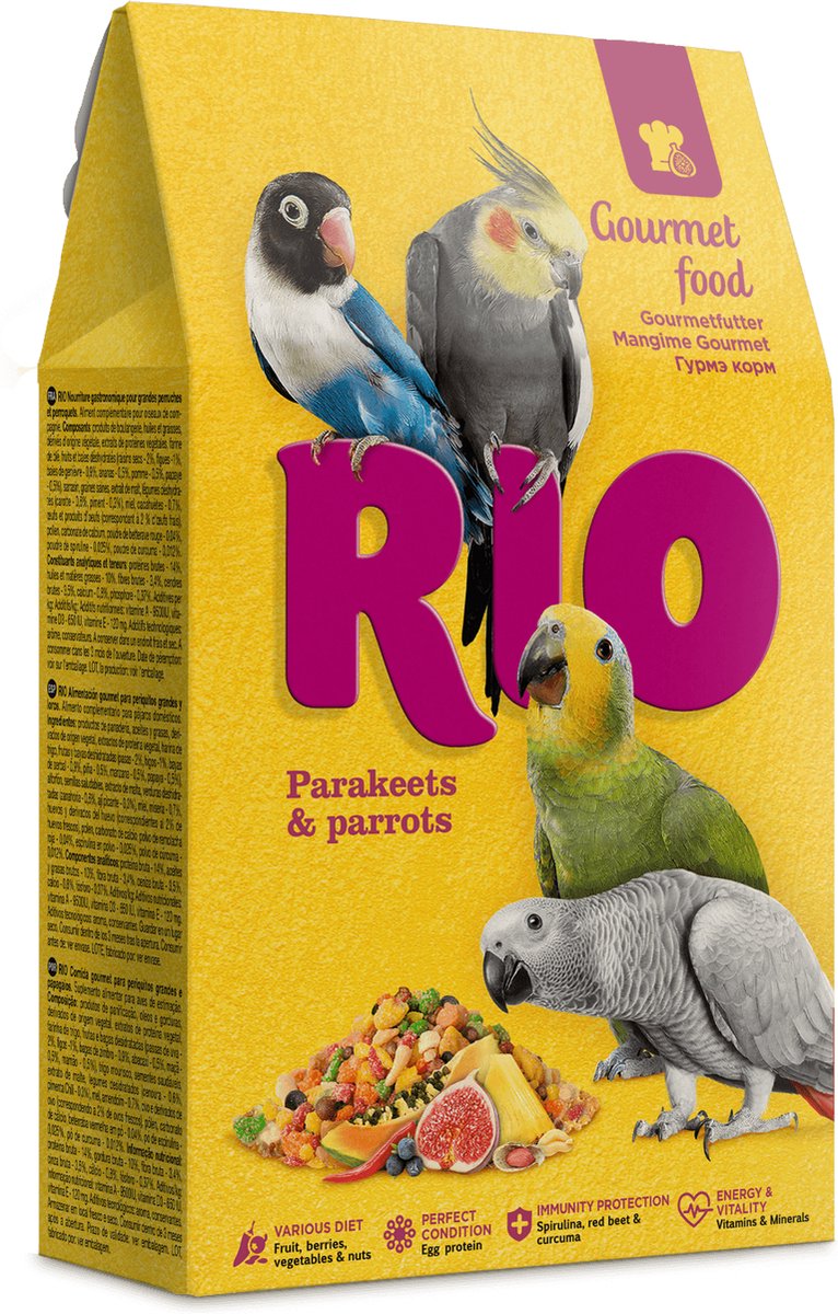 RIO Gourmet voer voor parkieten en papegaaien 250 gram