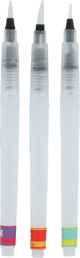 Mont Marte® 3 delige waterbrush set – 3 verschillende penseeltips