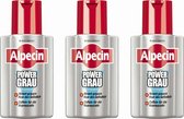 Alpecin Shampoo Power Grijs 3 x 200ml - Voordeelverpakking