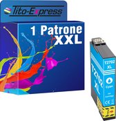 PlatinumSerie 1x inkt cartridge alternatief voor Epson T2702 XL Cyan