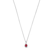 Parte Di Me Mia Colore Dames Ketting Zilver - RoodZilverkleurig