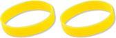 15x Siliconen armbandjes geel
