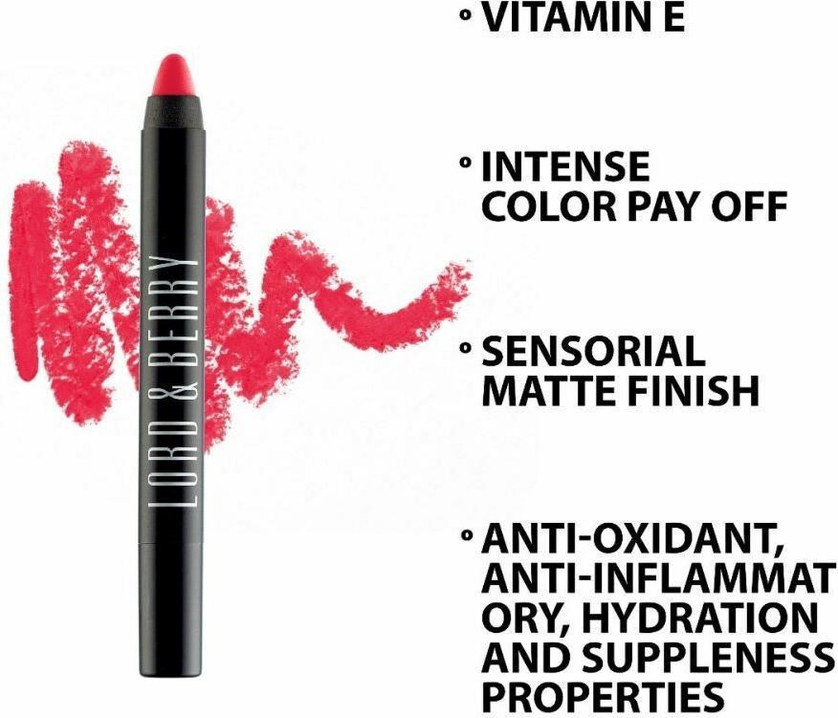 Lord & Berry - 20100 Matte Crayon Lipstick - color belle epoque
