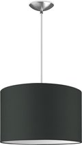 Home Sweet Home hanglamp Bling - verlichtingspendel Basic inclusief lampenkap - lampenkap 35/35/21cm - pendel lengte 100 cm - geschikt voor E27 LED lamp - antraciet
