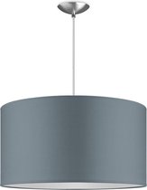 Home Sweet Home hanglamp Bling - verlichtingspendel Basic inclusief lampenkap - lampenkap 50/50/25cm - pendel lengte 100 cm - geschikt voor E27 LED lamp - lichtgrijs