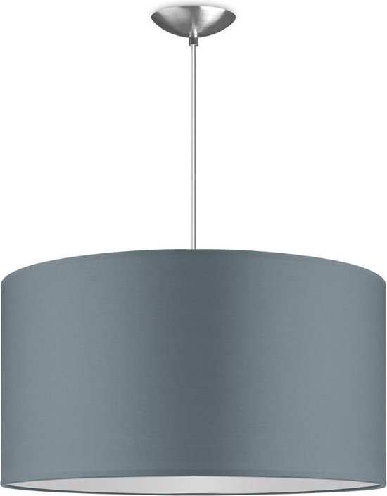 Home Sweet Home hanglamp Bling - verlichtingspendel Basic inclusief lampenkap - lampenkap Ø 50 cm - pendel lengte 100 cm - geschikt voor E27 LED lamp - lichtgrijs
