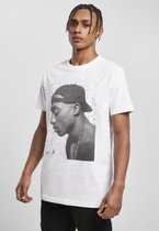 Urban Classics Heren Tshirt -L- Tupac Cracked Background Wit