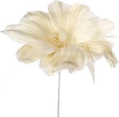 verenbloem op steel 60 cm wit
