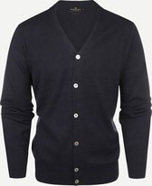 Steppin' Out Herfst/Winter 2021  Cotton Cashmere Vest Mannen - Regular Fit - Katoen - Blauw (M)