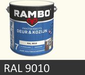 Rambo Deur & Kozijn pantserbeits hoogglans dekkend RAL 9010 2,5 l