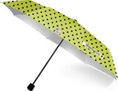 paraplu 57 x 97 cm aluminium/polyester geel/zwart