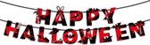 2 STUKS Halloween Party Decorations Bloedkleurig Papier Pull Citi (Letter)