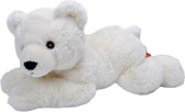 knuffel ijsbeer Ecokins junior 30 cm pluche wit