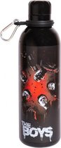 drinkfles The boys 500 ml 7 x 25 cm RVS zwart