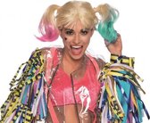 pruik Harley Quinn Birds of Prey dames blond one-size