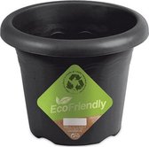 bloempot Flori 22 x 17 cm 100% gerecycled antraciet