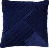 GIDI - Kussenhoes velvet 45x45 cm Insignia Blue - blauw