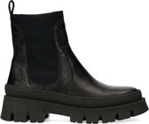 Sacha - Dames - Zwarte leren chelsea boots - Maat 37
