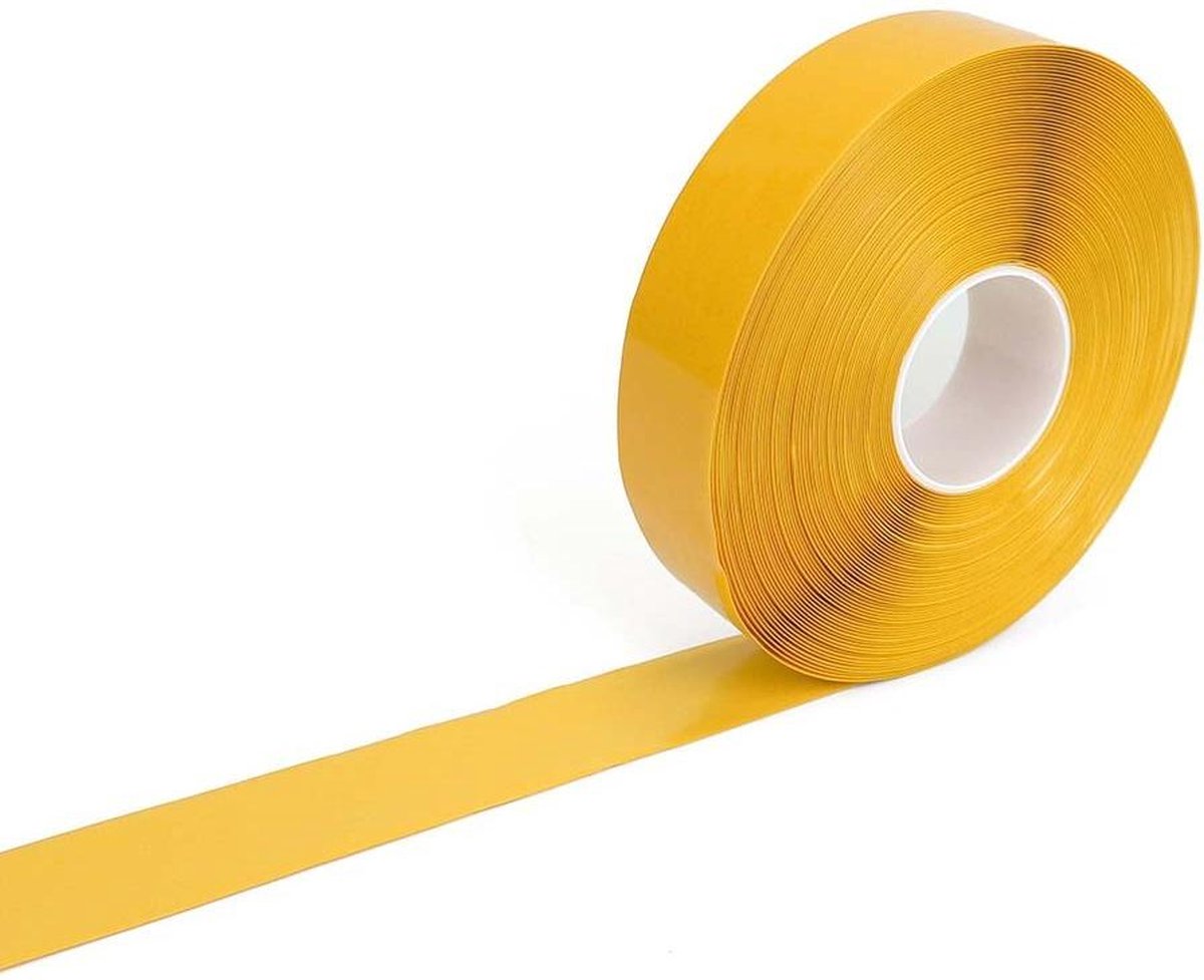 PermaStripe anti-slip vloertape - Geel - 3000 cm x 50 mm x 1.3 mm- Anti-slip - Polyvinylchloride (PVC) - 1.3 mm - Voor binnen