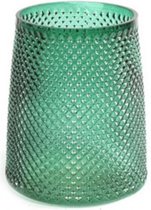 waxinelichthouder Nerva 13 x 15 cm glas groen