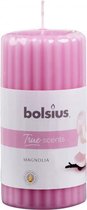 geurkaars True Scents Magnolia 12 cm wax roze