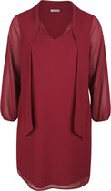 Promiss - Female - Jurk met lavallièrekraag  - Bordeaux